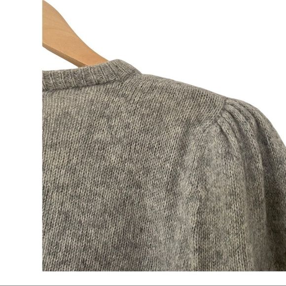 Gray Embellished Crew Neck Sweater - Picture 6 of 8